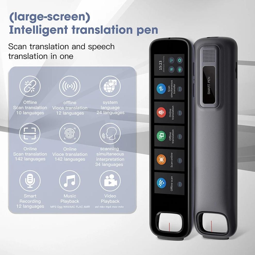 

Translation Pen 142 Languages Smart Scanner Translator Pen Online/Offline Scan Reader Device Translator Pen for Teacher Student