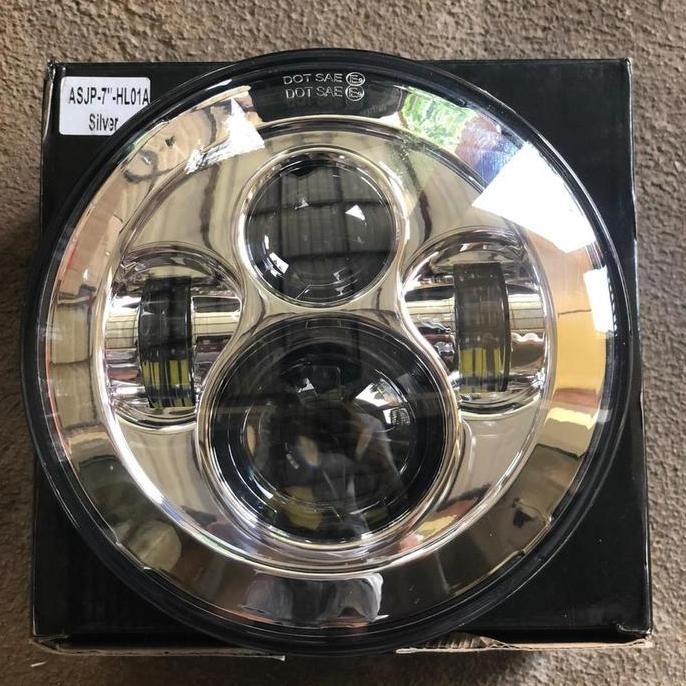 Lampu 7 inch untuk harley chrome