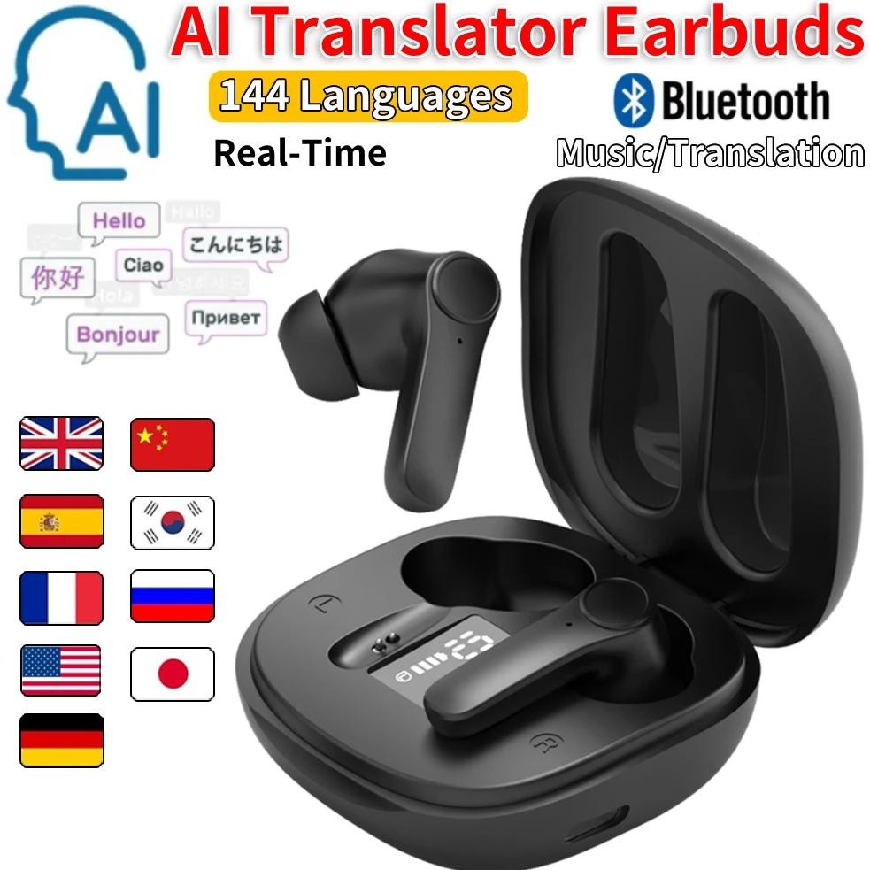 

I Translator Earbuds Real-Time Translators Headphones 144 Languages voice translator Wireless Bluetooth earphones For Travel