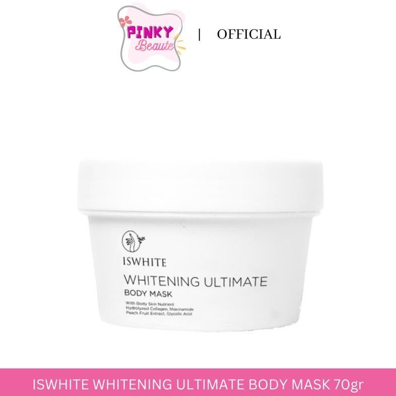 PJ READY Iswhite Whitening Ultimate Body Mask 70gr | Iswhite Body Mask Travel Size