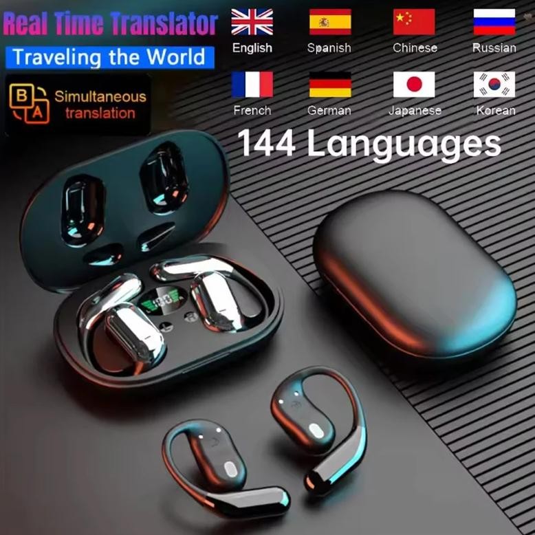 

Noise-cancelling Bluetooth 5.3 headphones. 3 in 1 Translation headset 144 smart real-time speech translations