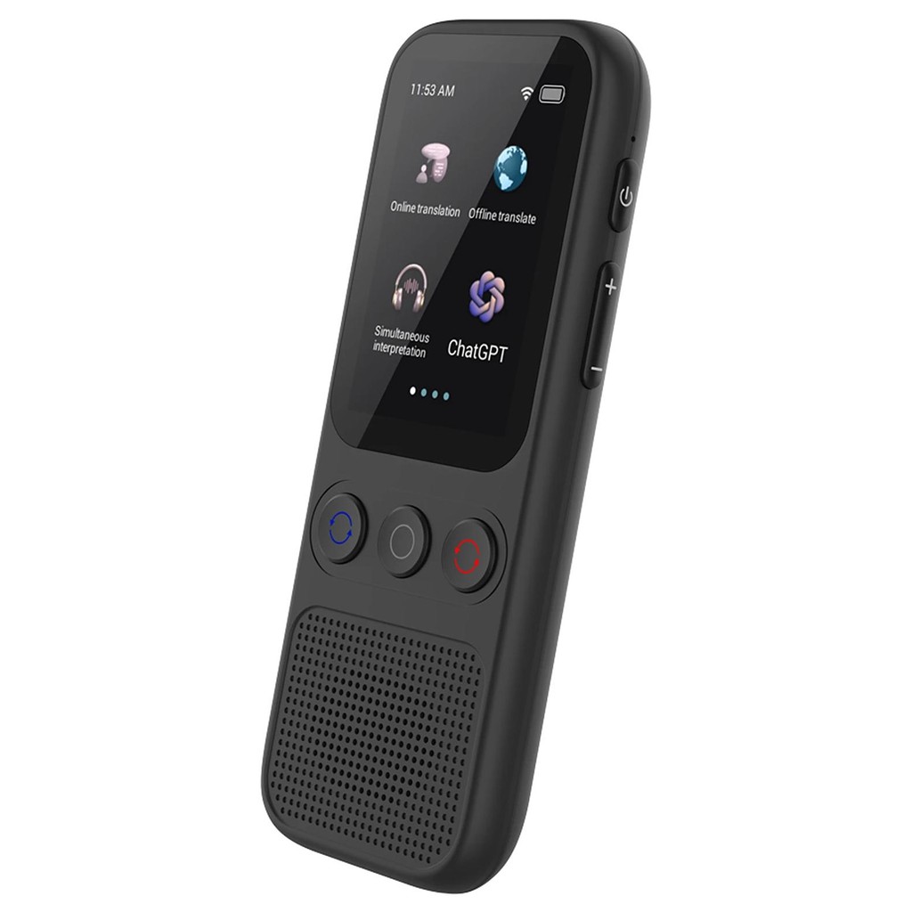 

Portable Language Translator Device Simultaneous Interpretation Support Voice Video Recording Text Translate ChatGPT Function