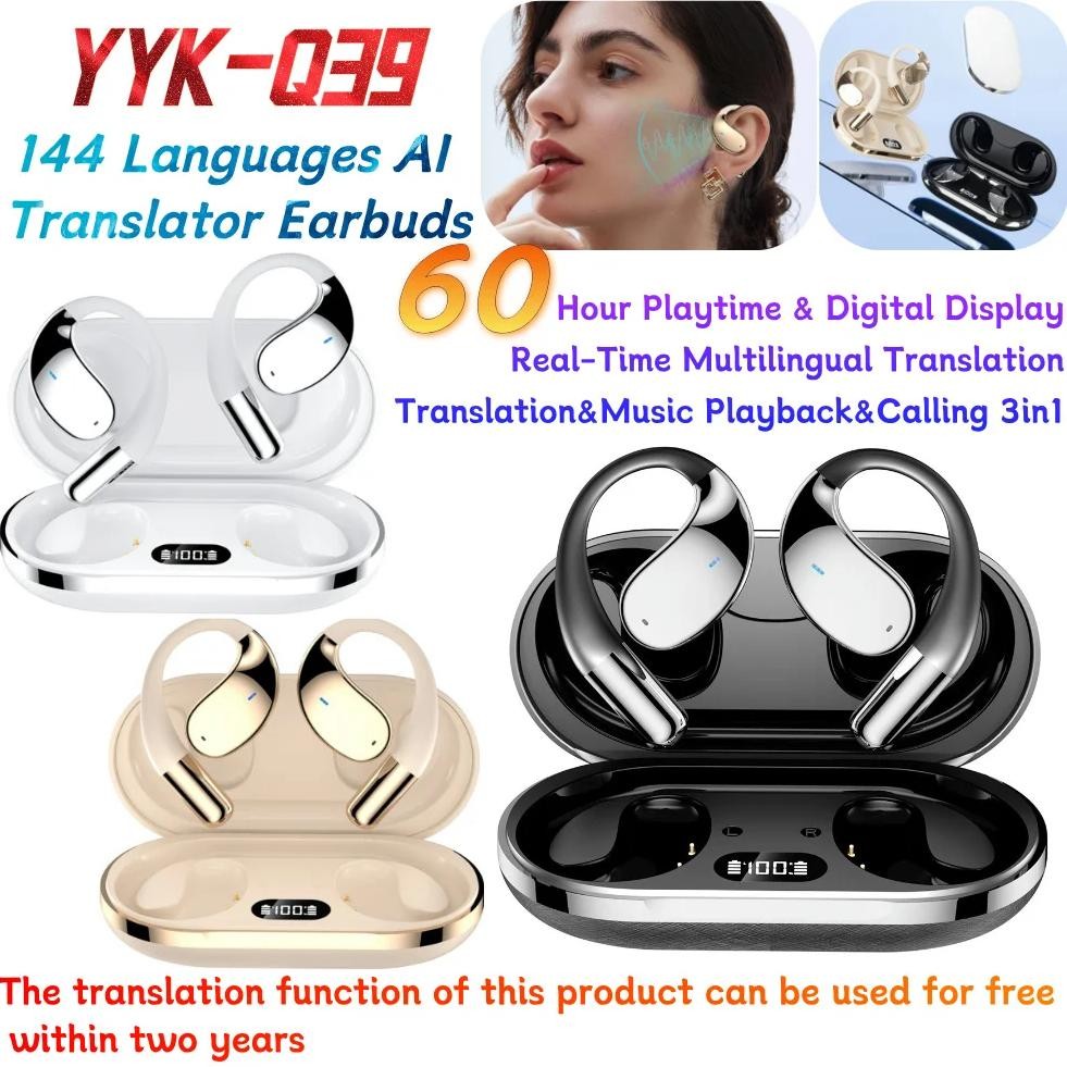 

Translation Earbuds Real Time 144 Languages Ai Translating Earbuds Headphones AI Translator Earbuds for Travel Business Learning