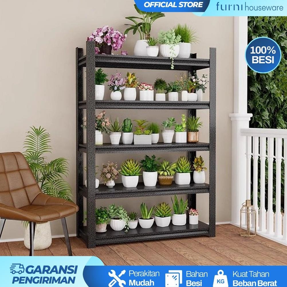 RAK SUSUN BUNGA 3-6 SUSUN RAK BESI SERBAGUNA RAK POT TANAMAN RAK PENYIMPANAN BUNGA 100% BESI
