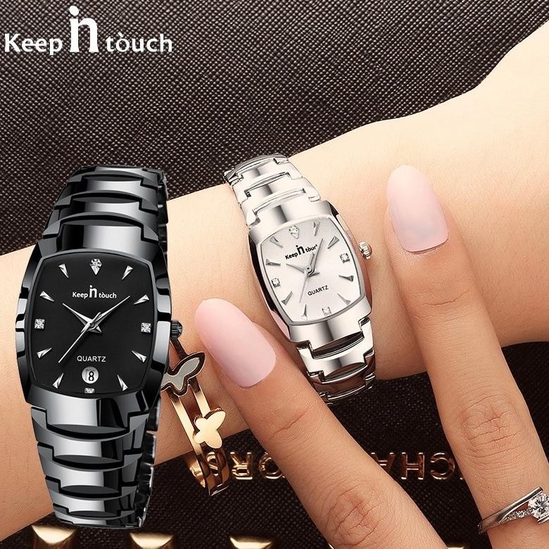 Keep In Touch Jam Tangan Pria Cowok Original Anti Air Tahan Fashion Analog Baja Tungsten Bisnis Terb
