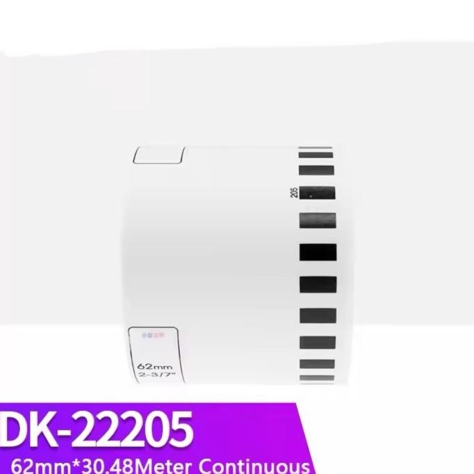 

Kertas Continuous Brother Label Tape 62mm x 30M DK-22205 DK22205 MURAH