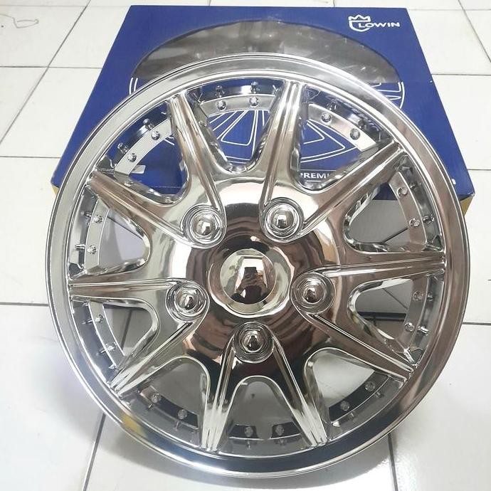 Wheel Dop Cover Velg Standar Kaleng Dop Roda Ring 16 Warna Chrome ( Harga Set 4Pc )