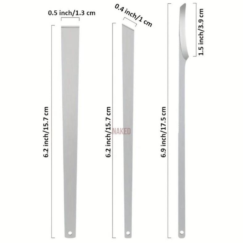 PJ Pedicure Knife Set Pisau Cukur Knife Tools Set 3Pcs Pedicure Stainless Footfile