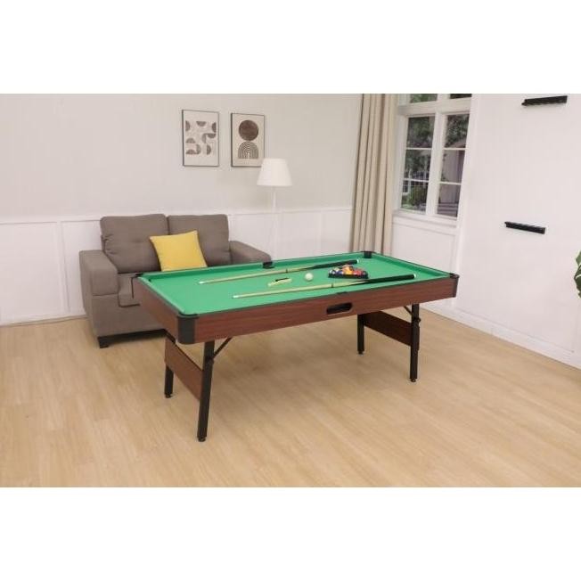 Foldable Pool Table Meja Billiard Lipat 6 Feet Billiard 6 Ft