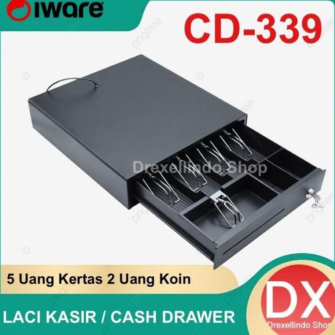 

Laci Kasir / Cash Drawer IWARE CD-339 / CD339 Ukuran 37x33x12cm 5 Bill 2 Coins HM