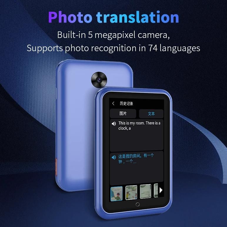

Voice Translator ChatGPT Multi-Language 4G SIM Real-time Translation Device for Global Travel Learner Intelligent S30 Translated