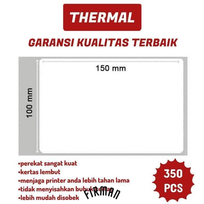 

Original Awindo Kertas Thermal Label Barcode 100 X150 Mm Direct Thermal 100X150 350Pcs