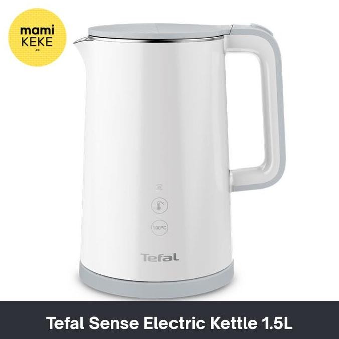 Tersedia TEFAL Sense Electric Kettle 1.5L Cool Touch teko listrik putih Tefal