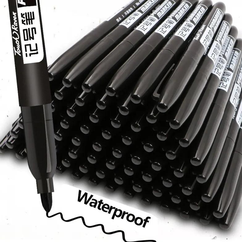 

6 Pcs Permanent Marker Pen Manga Drawing Markers Black Blue Red Waterproof Ink Sketch Pens Stationery Art School Supplies
