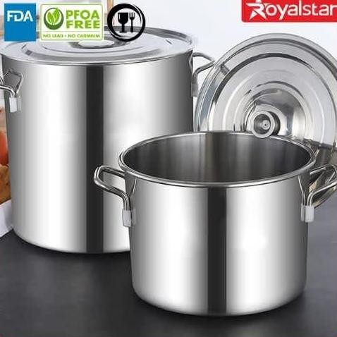 Tersedia Panci stainless steel 304  panci dandang bakso stock pot tebal