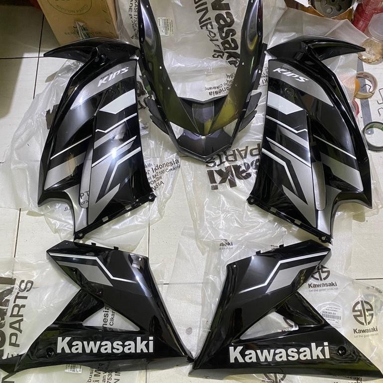 Sepaket Batok Fairing Sayap Ninja RR New 2015 Abu Abu Silver
