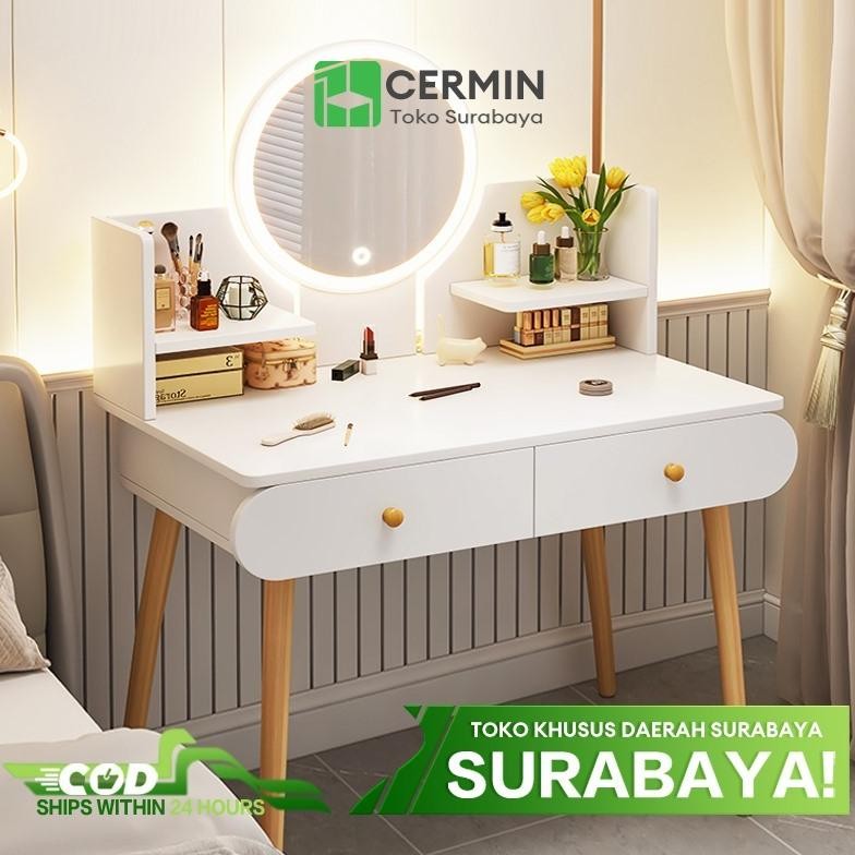 Meja Rias dengan LED Meja Rias Putih Meja Rias Modern Meja Rias Minimalis
