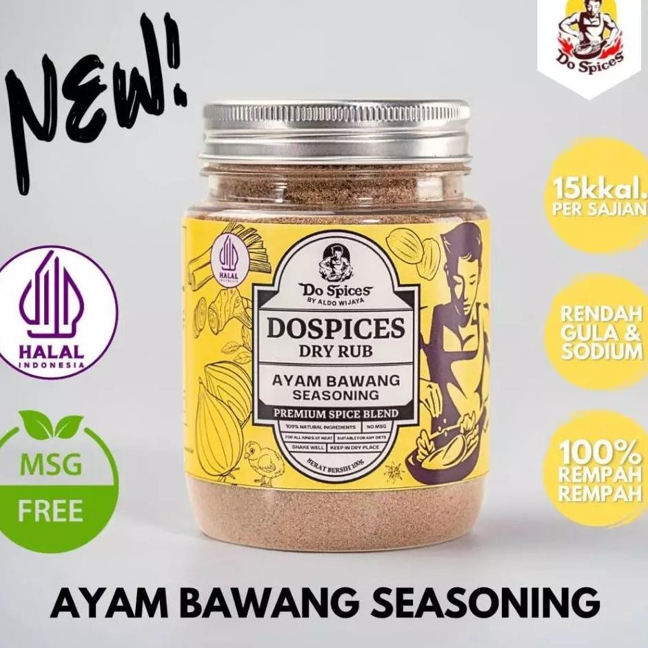 

Dospices Healthy Dry Rub Bumbu Marinasi Rendah Kal Ayam Bawang Curry Masala