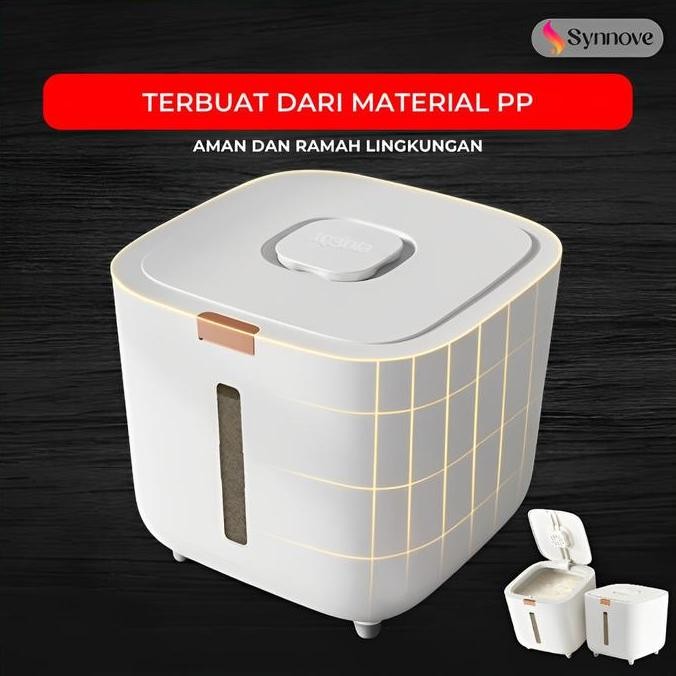 TERLARIS - Dispenser Beras 10 Kg ANTI KUTU Tempat Beras 10Kg Wadah Beras Tempat Penyimpanan Beras