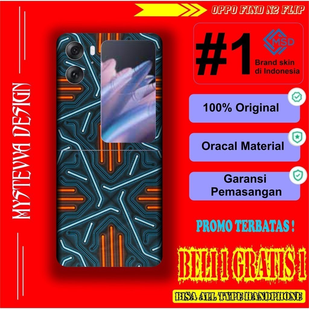 

Terlaris Presisi Oppo Find N2 Flip Casing/Stiker Panel Vynil Bisa Custom Dan COD