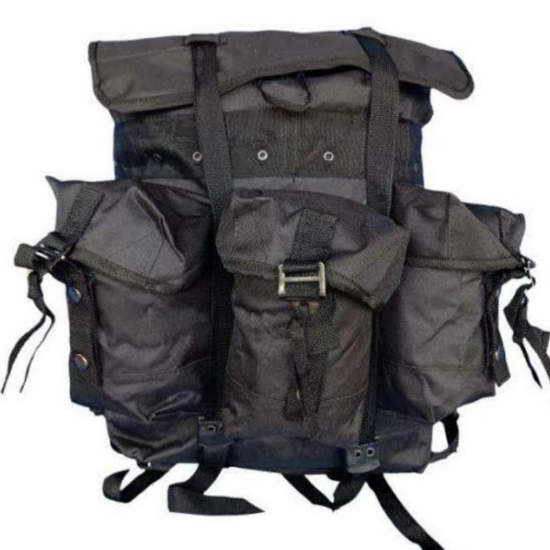 Tas Ransel Korea Hitam/Ransel RPB Standar Polri/TNI/Tas Pendidikan 02 Hitam Besar