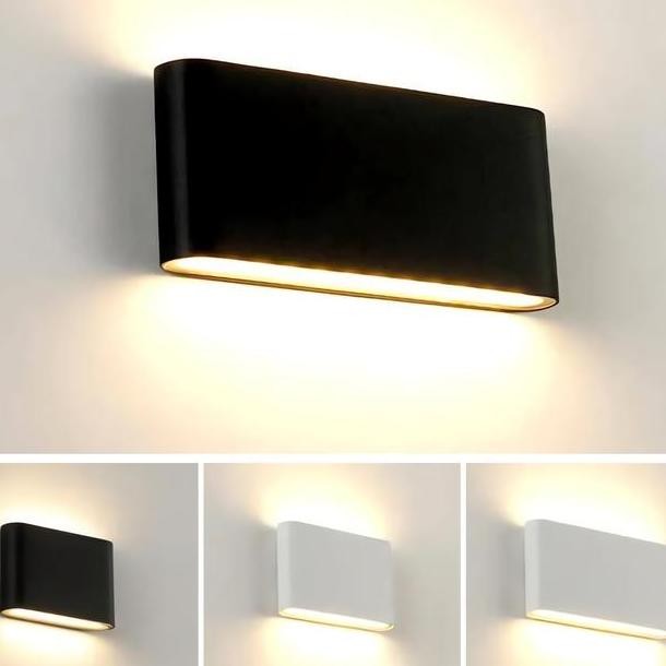 Lampu Dinding Hias Led Outdoor Minimalis Wateroof Untuk Teras Rumah Aluminium Wall Lamp