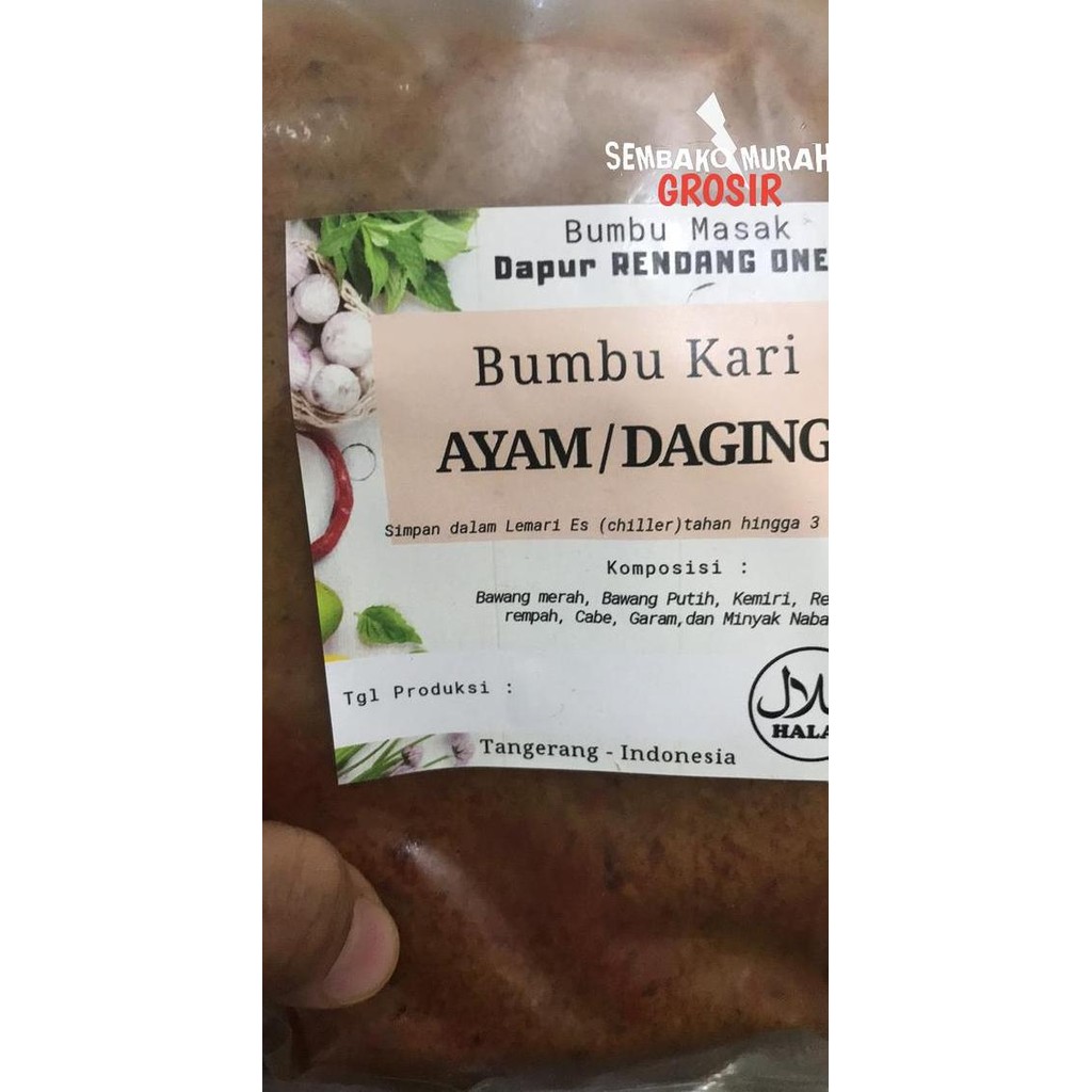 

Bumbu Nt Kari Ayam Daging Gule Bumbu Gulai Ayam Siap Pakai 250G