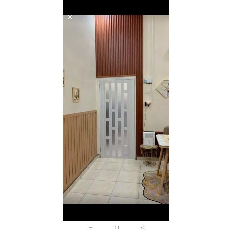 HJK PINTU LIPAT PVC MOTIF KACA BLUR,BUREM / PINTU KAMAR TIDUR / PINTU PENYEKAT RUANGAN MINIMALIS TAM
