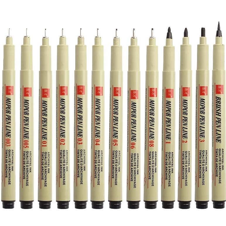 

Pigma Micron Pen Set Pigment Liner Needle Soft Brush Drawing Pen Lot 003 005 01 02 03 04 05 08 1 2 3 Art Markers Sketching Pen