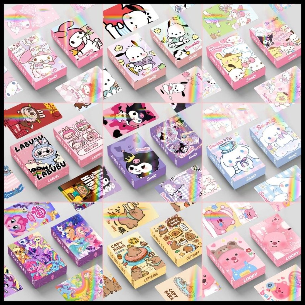 

HIGHFUN PHOTO CARD / LOMO CARD 30PCS - LABUBU, LOOPY, CAPYBARA, KUROMI, CINNAMOROLL - HADIAH LUCU UNTUK TEMAN, PACAR, SAHABAT, REWARD HADIAH ANAK