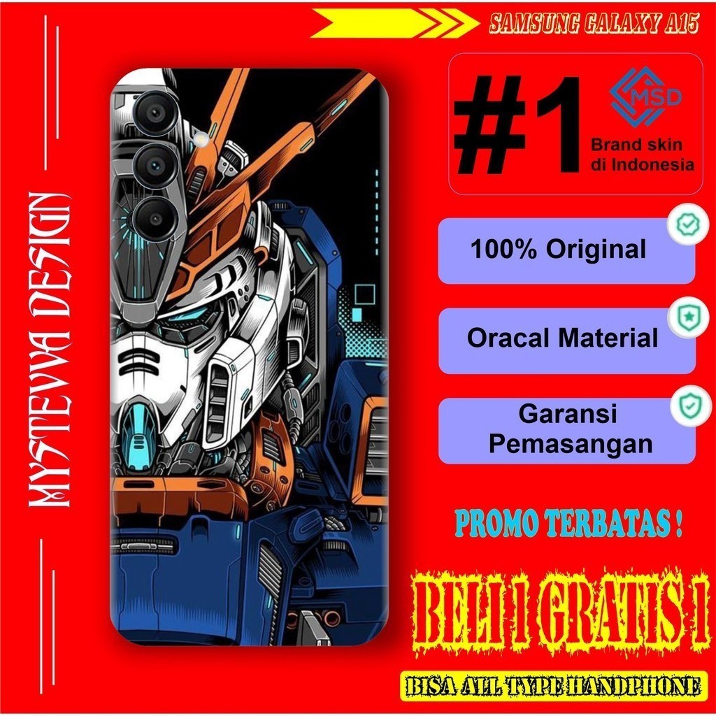 

Terlaris Presisi Samsung A15 5g 4g Anti Jamur 4 Casing/Stiker Panel Vynil Bisa Custom Dan COD