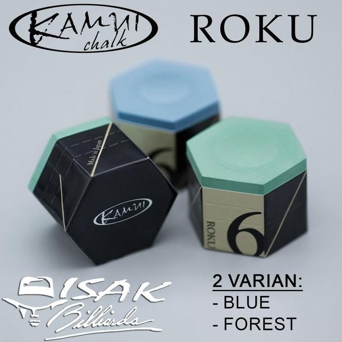 

les Kamui Chalk - ROKU Japan Chalks Kapur Biliar Billiard Bilyard Ori Asli