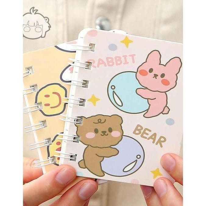 

notebook mini A7/scrapbook buku kecil/buku tulis mini/buku diary aesthetic 80 Lembar-Ms.Pepeleria