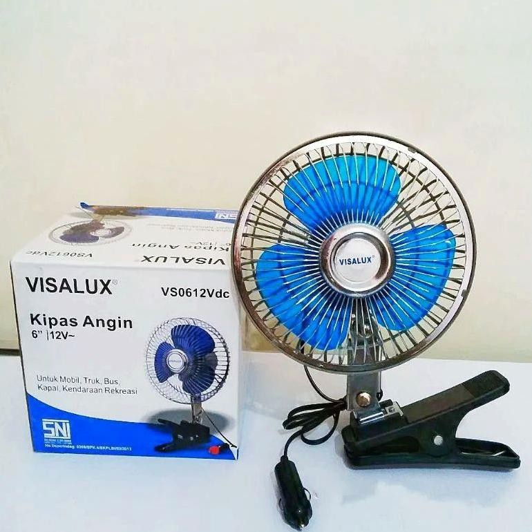 Visalux Kipas Angin DC 12V 6 Inch / Kipas Angin Jepit Mobil DC Fan