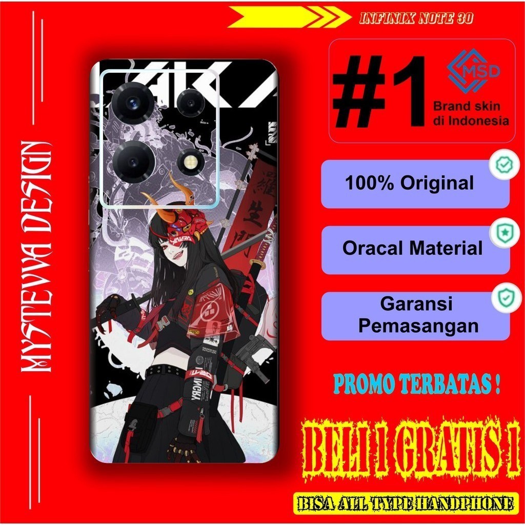 

Terlaris Presisi Infinix Note 30 Casing/Stiker Panel Vynil Bisa Custom Dan COD