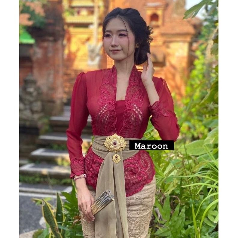 Mampu Bersaing Kebaya Bordir Sage Green & Hijau Lime