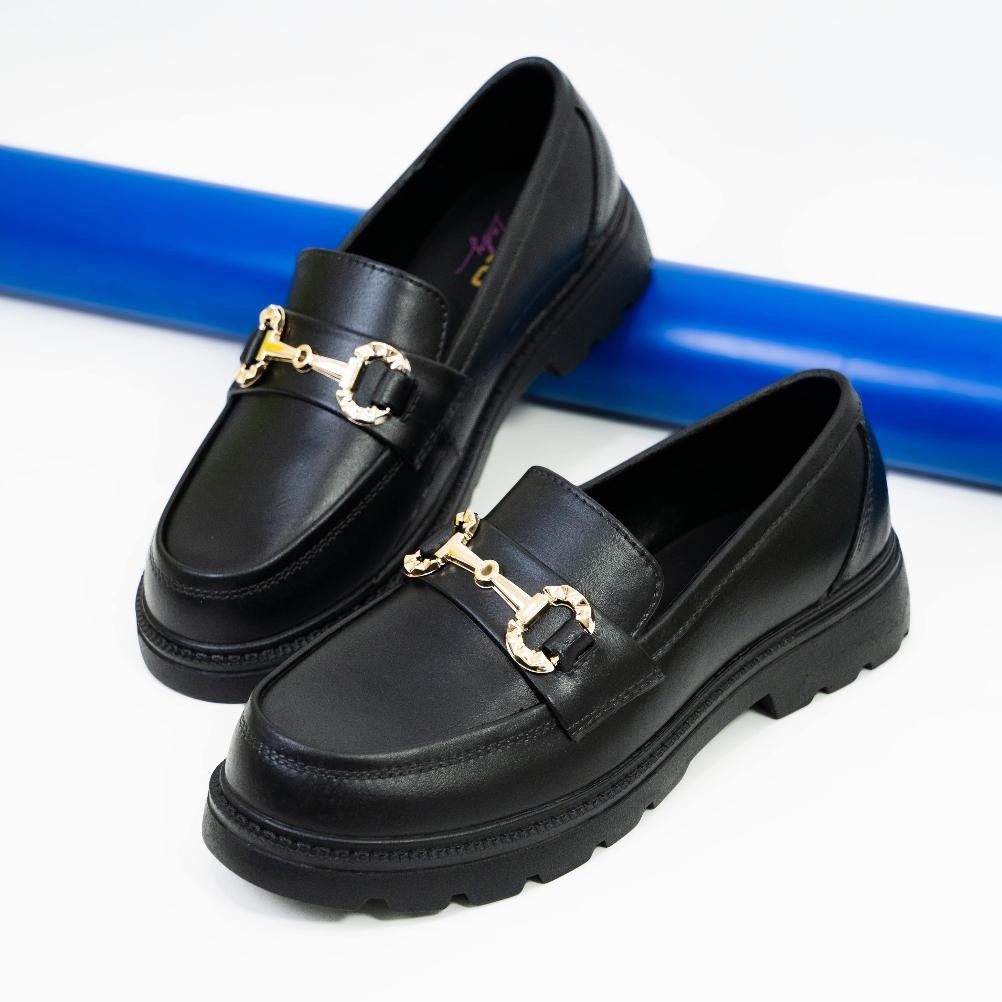 Porto Sandal Slop / Sepatu Sendal Slop Wanita Docmart Hitam PortoLady LOF