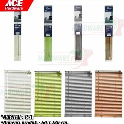 Tirai Jendela Gulung PVC 60x180cm Tahan air , Tebal merk Ace Hardware