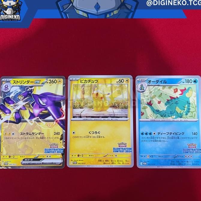 Pokemon Card Illustration Contest 2024 Promo Card - Pokemon TCG Japanese Kualitas Original