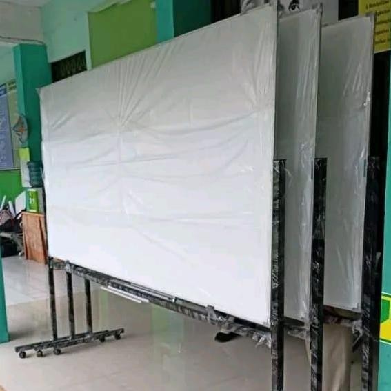 

Papan tulis / Whiteboard DAIKI Magnet Single face stand uk 120x240 Cm Kualitas Original