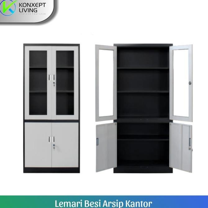 

Lemari Arsip setengah kaca Lemari Berkas Filling Cabinet Kualitas Original