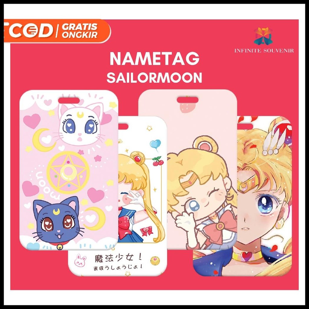 

(N009) NAMETAG SAILORMOON TANPA TALI / CARD HOLDER ANIME / ID CARD SAILORMOON / TEMPAT KARTU / NAMETAG WANITA