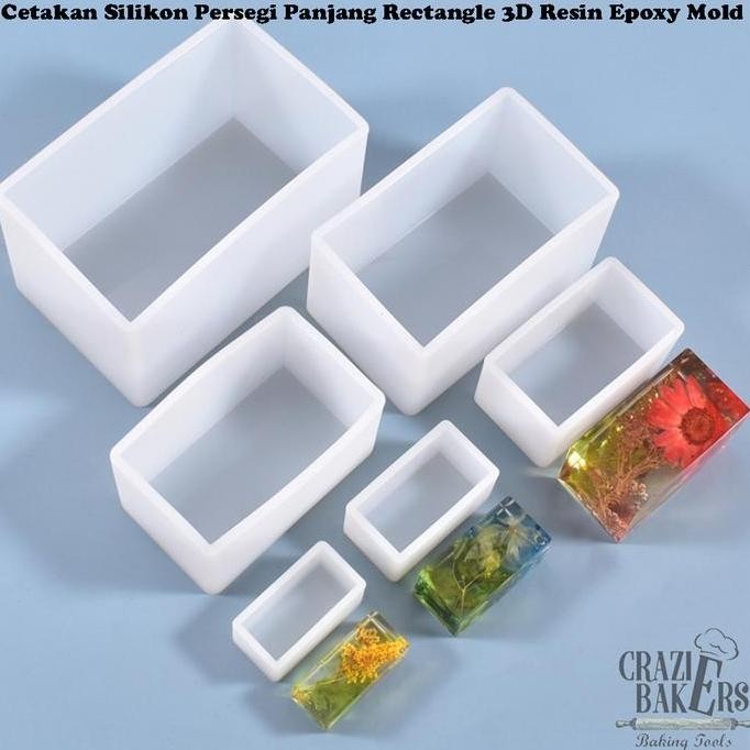 

Tersedia Cetakan Silikon Persegi Panjang Rectangle 3D Resin Epoxy Mold