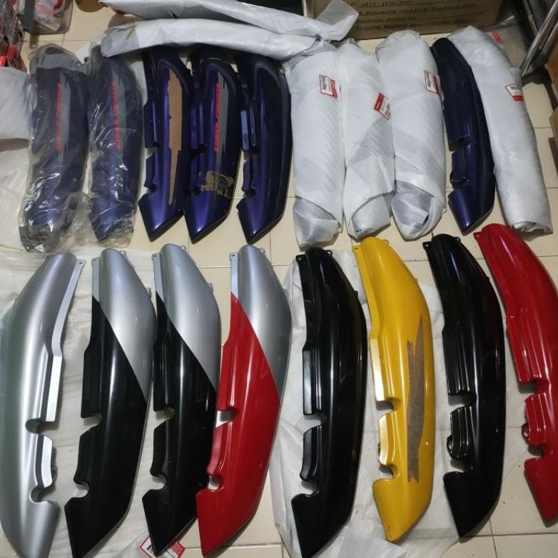 19 PCS COVER BODY TIGER 2000 TILAS KANAN UNGU VIOLET HIJAU MERAH HITAM SILVER NOS ORIGINAL