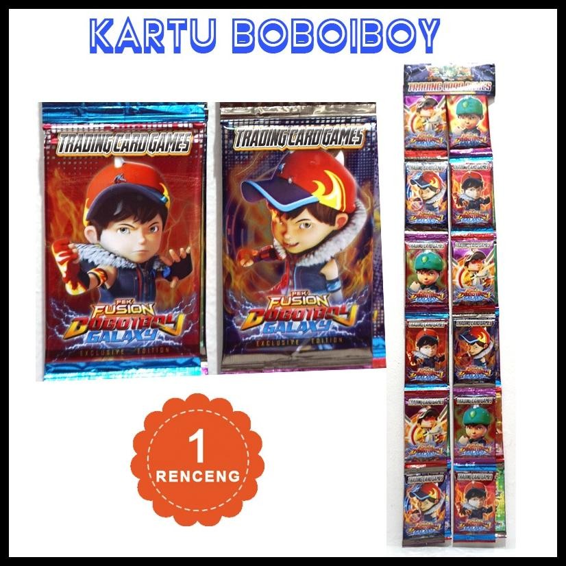 MAINAN ANAK KARTU BOBOIBOY TRADING CARD 1 RENCENG 24 SACHET - KARTU BOBOIBOY RENCENG