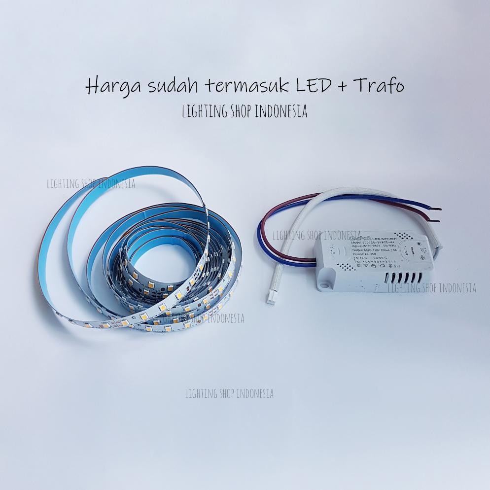 Lampu strip led trafo driver sparepart untuk servis lampu gantung dinding led