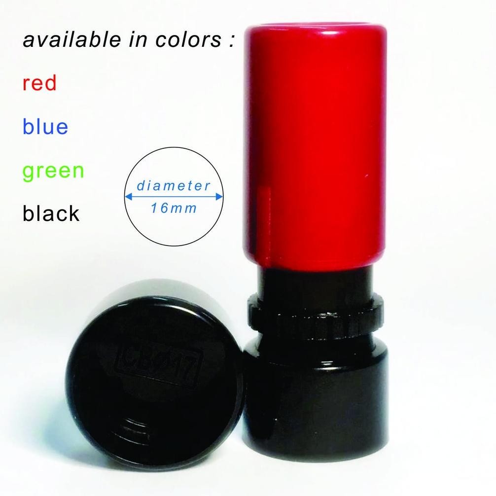 

NEW!!! [Auto Stamp] Stempel Custom 17mm 4 Warna