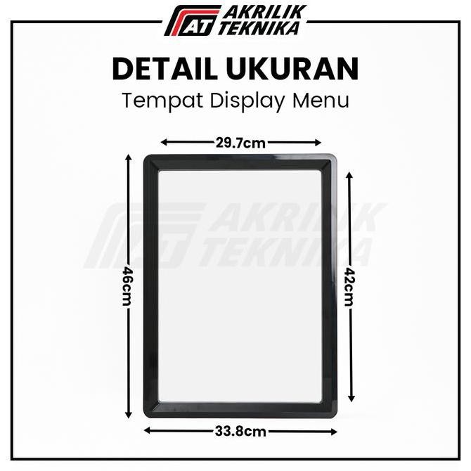 

Standing Sign A3 / Display Tempat Brosur / Tent Card Holder Acrylic Kualitas Original
