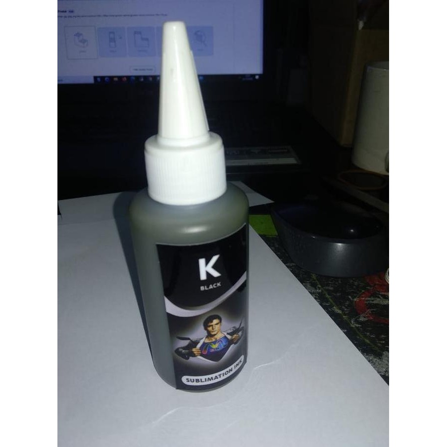 

Tinta Hitam Black Sublim Sublimasi Kualitas Super Sublimation Ink Kualitas Original