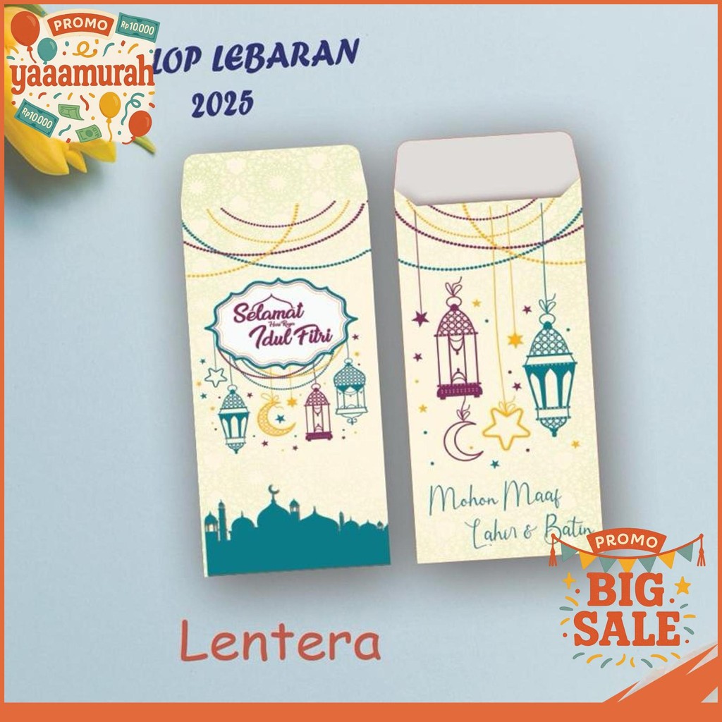 

(10 PCS) AMPLOP LEBARAN/AMPLOP ANGPAO LEBARAN EID MUBARAK IDUL FITRI LENTERA